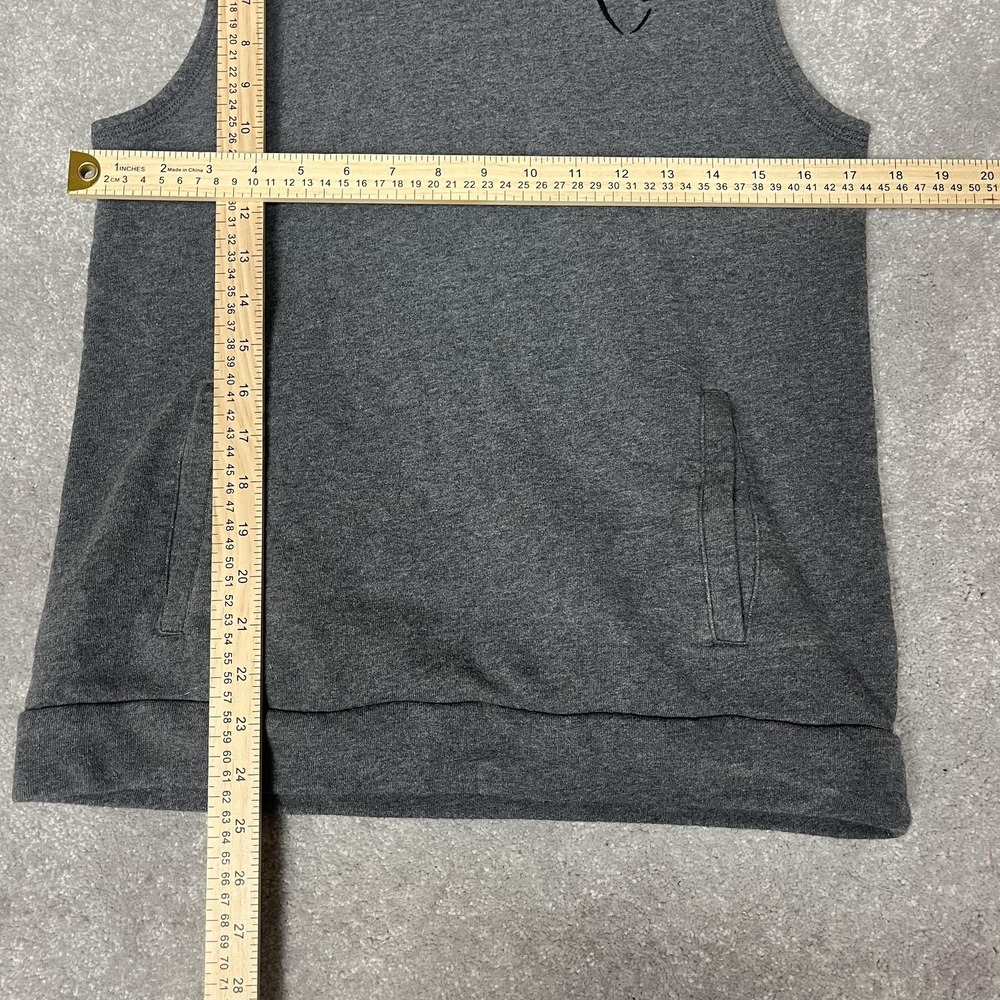Alphalete Hoodie Mens Small Gray‎ Sleeveless Pullover Athletic Gym Workout Sport - Picture 3 of 7
